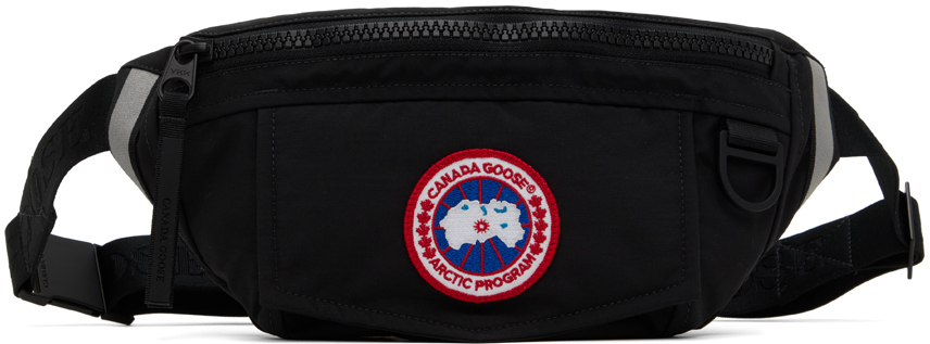 Canada Goose Emblem-patch Belt Bag In Black