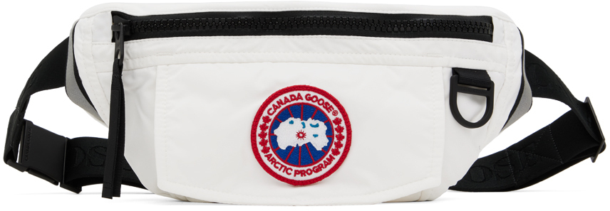 Canada Goose White Waist Belt Bag In White - Blanc
