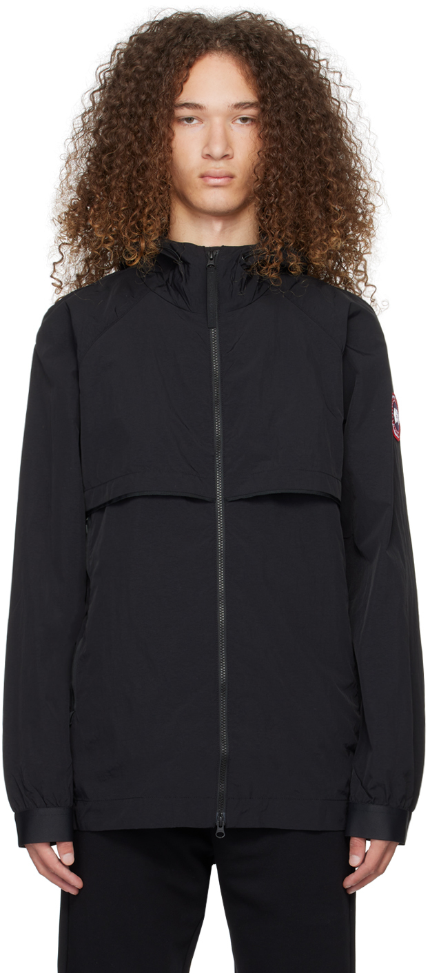 Shop Canada Goose Black Faber Jacket In Black - Noir