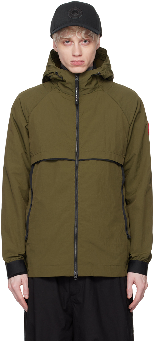 Shop Canada Goose Khaki Faber Jacket In Military Green