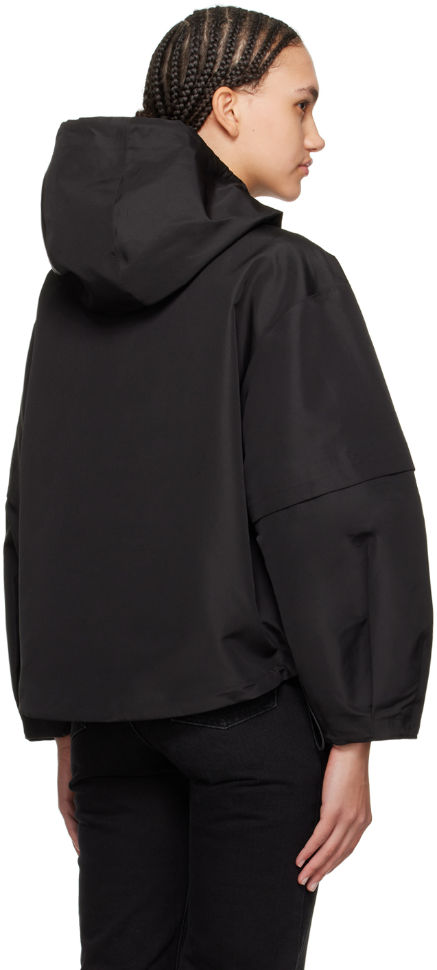Mackage Demie Zippered Casual Jacket In Black-trench