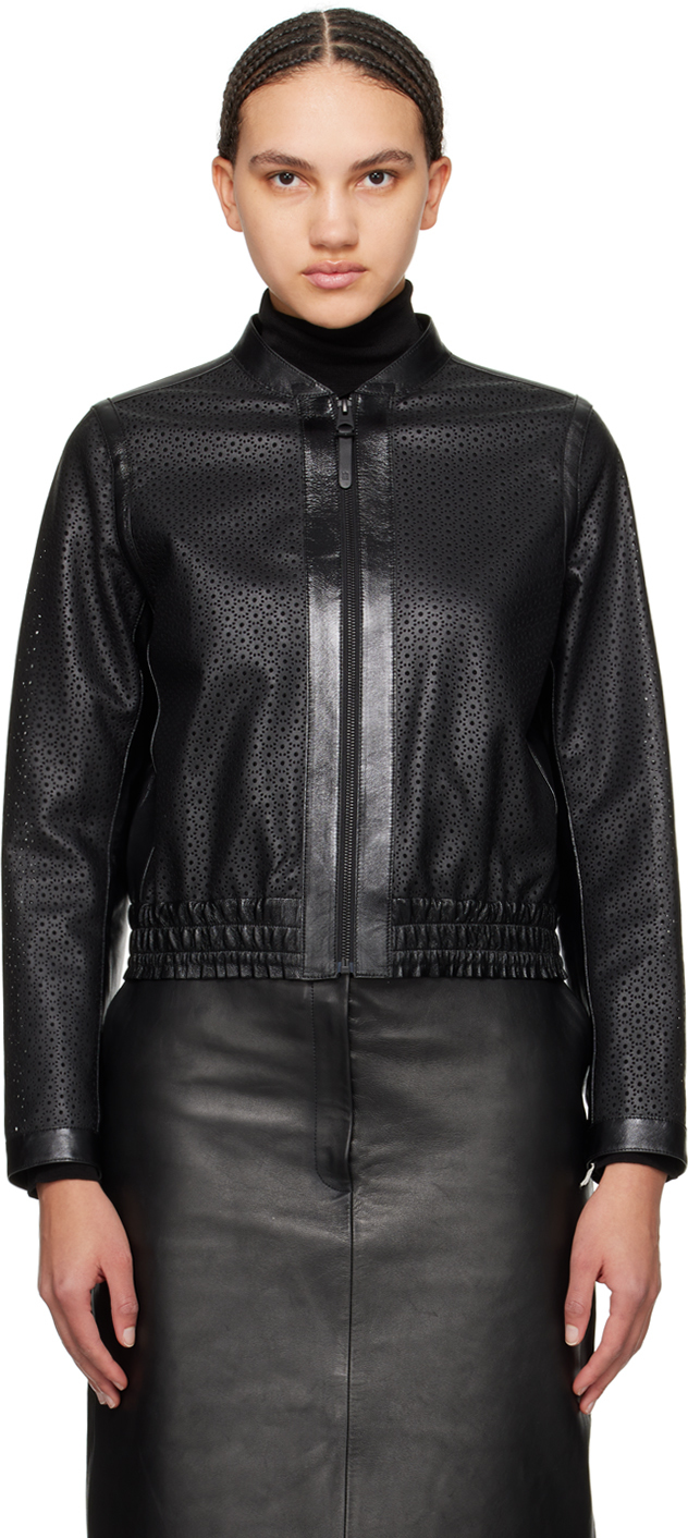 Black Noelia Leather Jacket