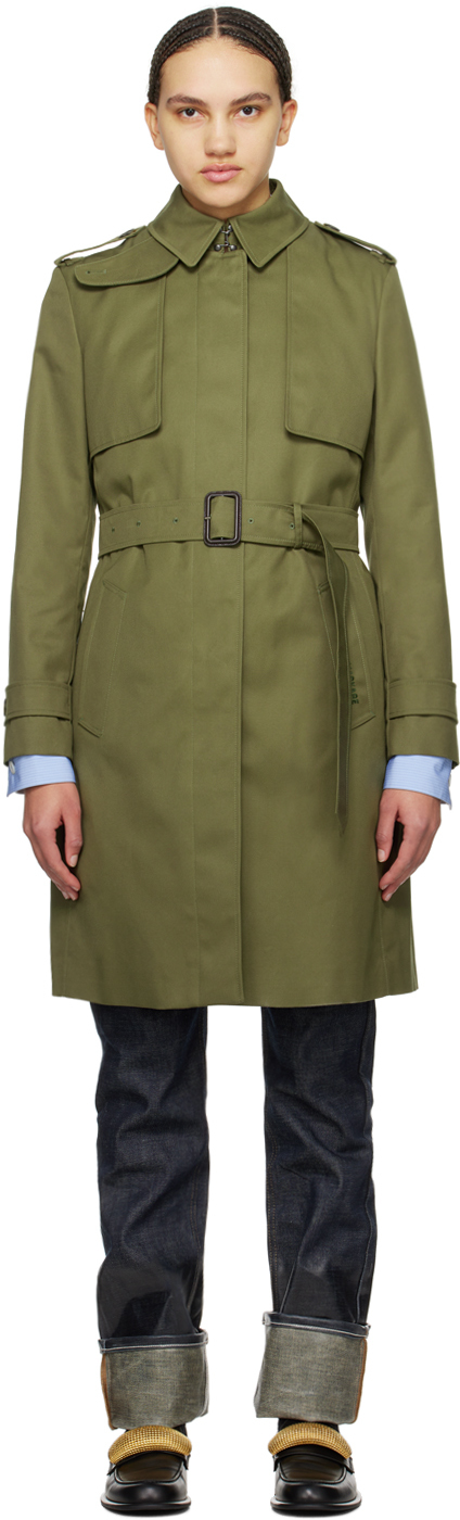 mackage khaki winn trench coat