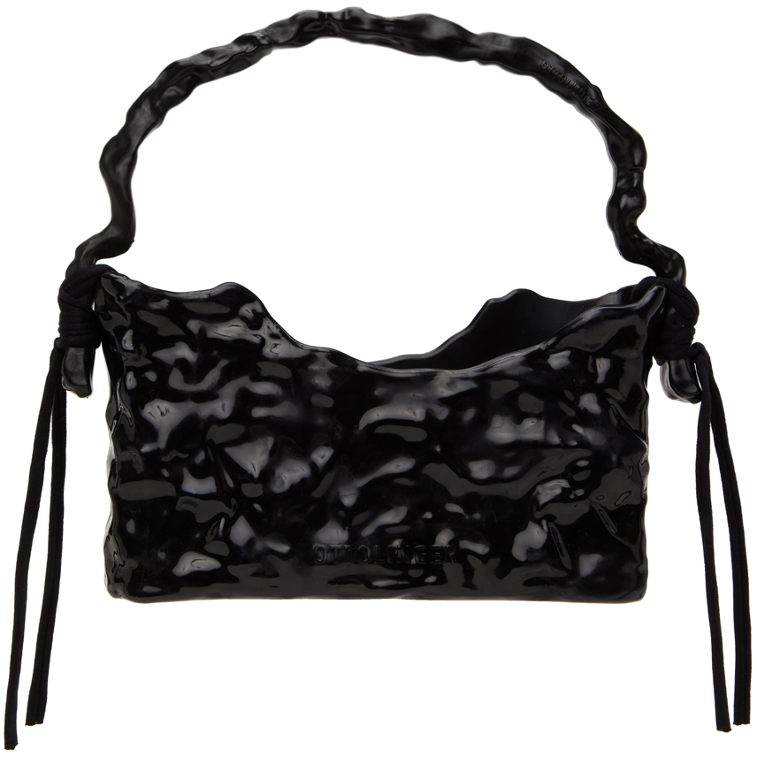 SSENSE Exclusive Black Signature Baguette Bag