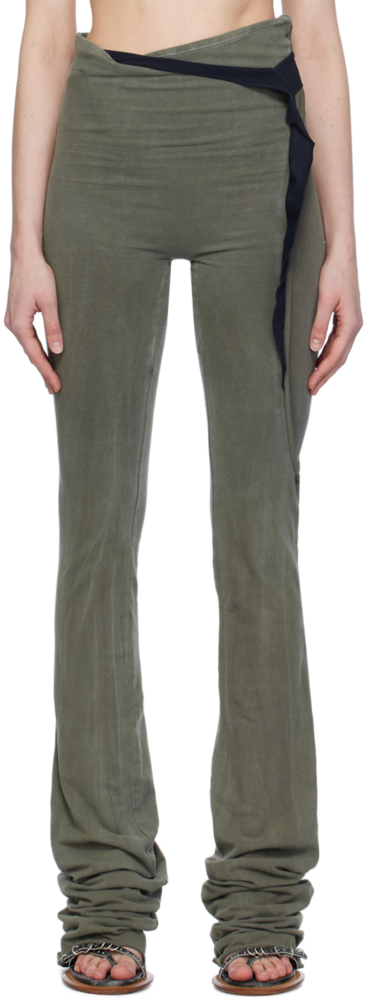 Ottolinger Ssense Exclusive Taupe Lounge Pants In Olive Olive