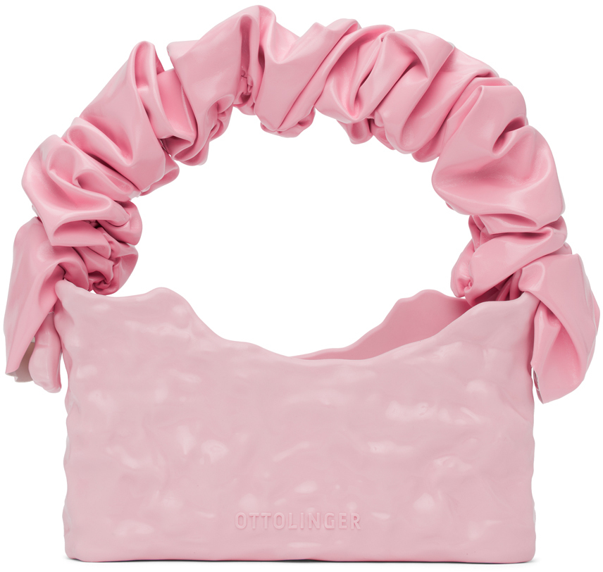 Ottolinger Pink Signature Baguette Bag In Rose