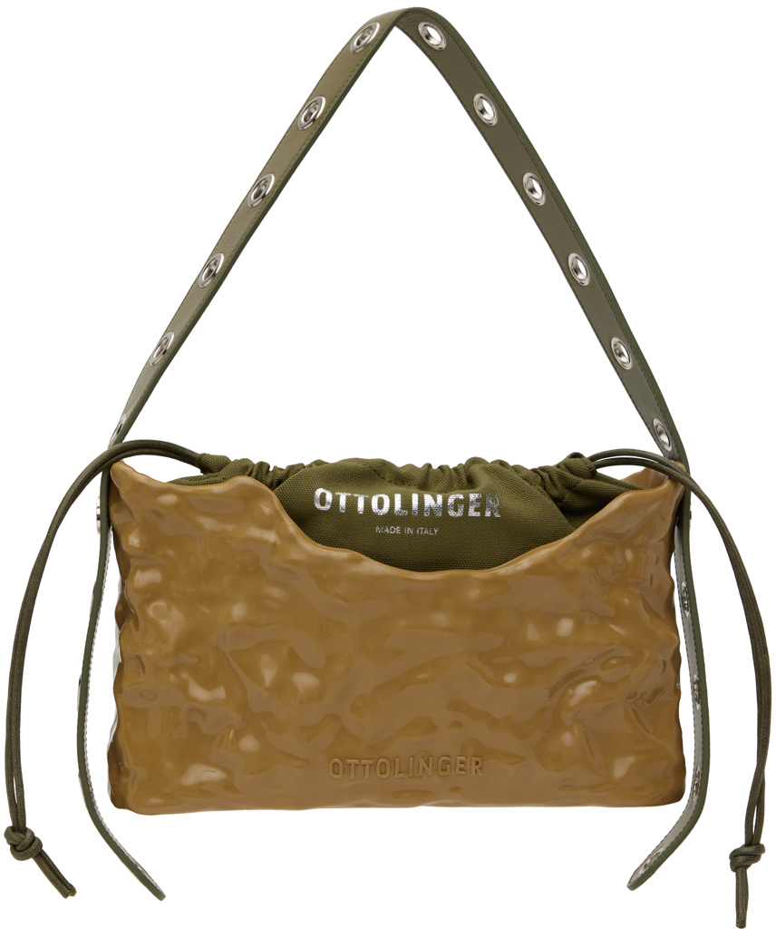 Ottolinger: Khaki Signature Baguette Bag | SSENSE