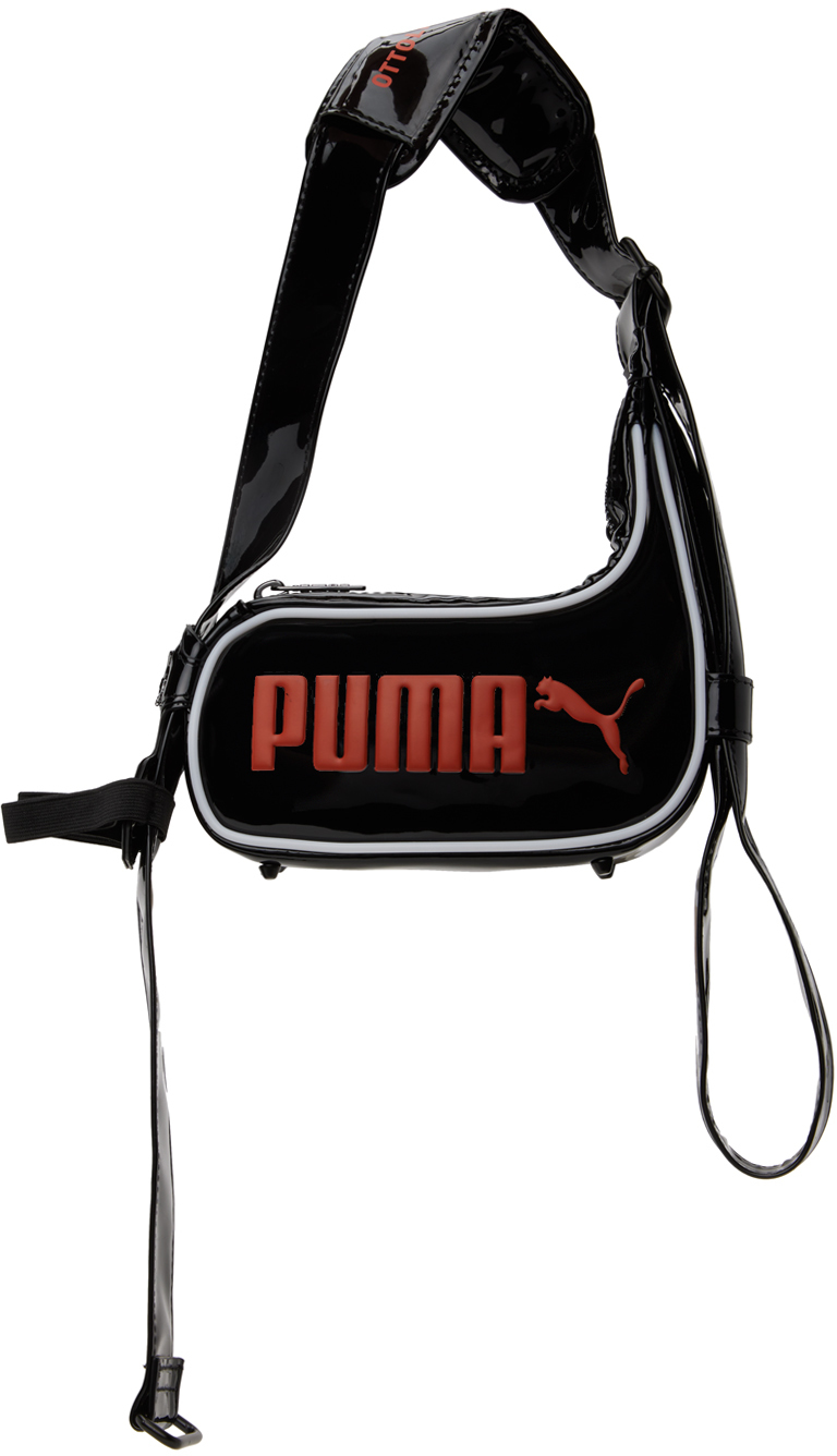 Shop Ottolinger Black Puma Edition Mini Racer Bag In Puma Black