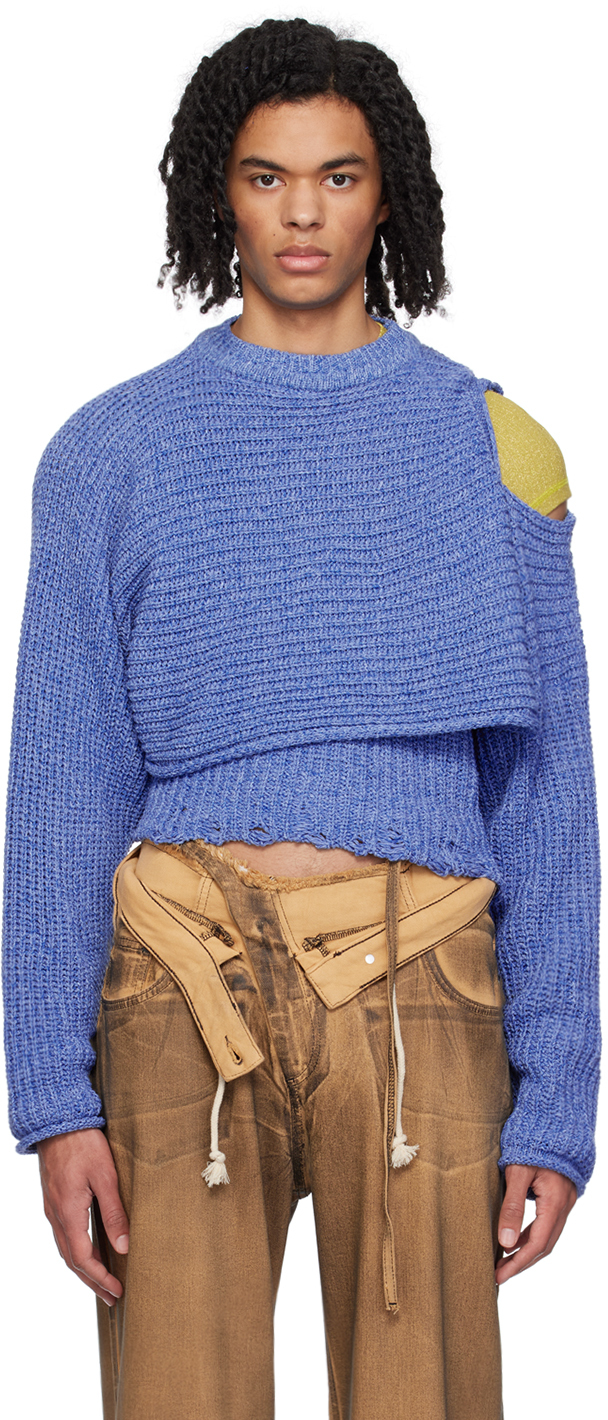 Ottolinger Blue Deconstructed Sweater