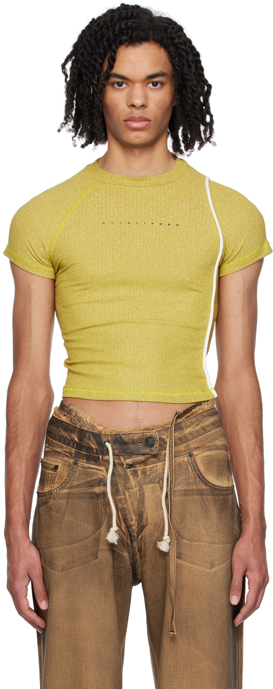 Gold Cropped T-Shirt