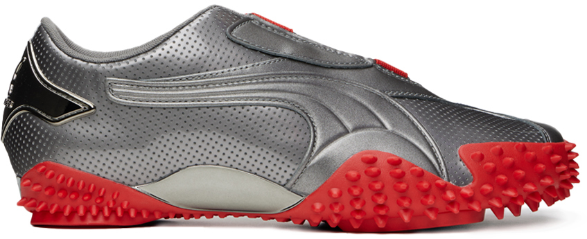 Gray & Red Puma Edition Mostro Lo Sneakers