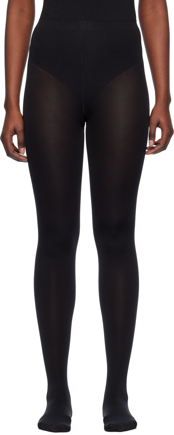 Wolford Black Mat Opaque 80 Tights In 7005 Black