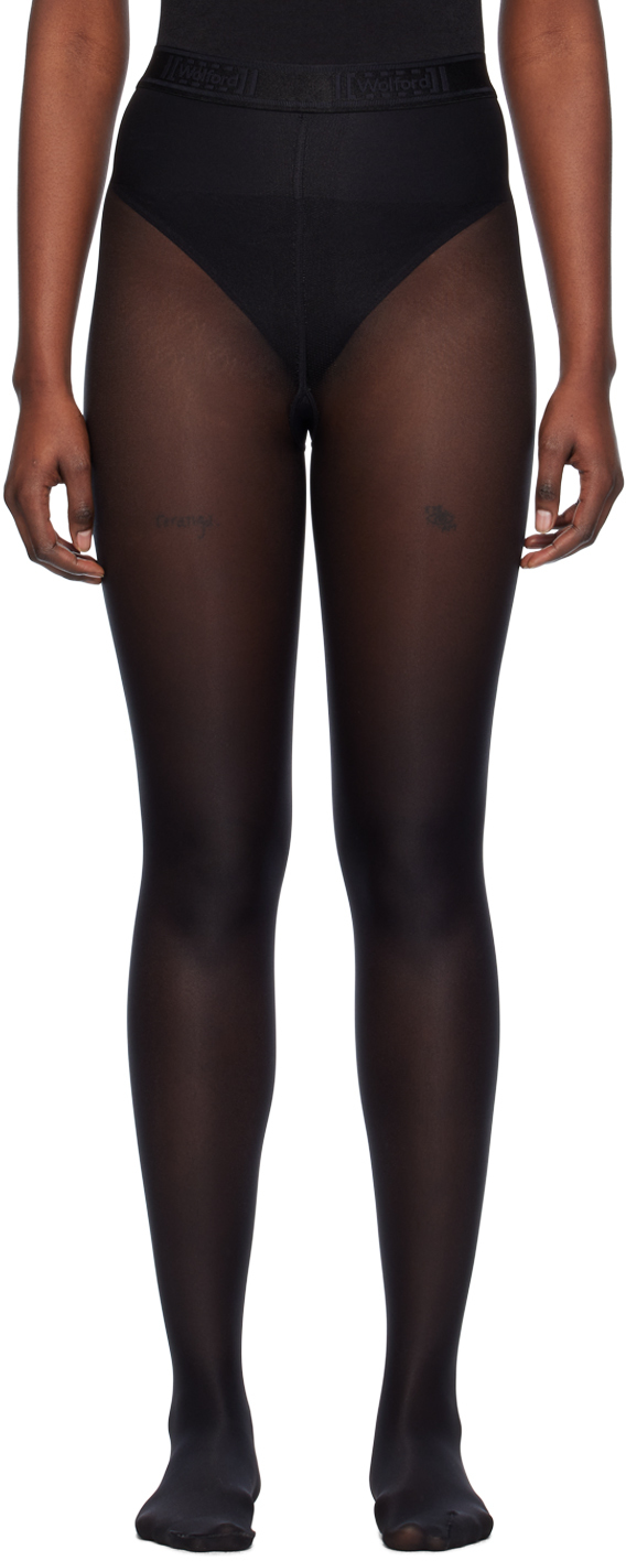 Wolford Black Neon 40 Tights In 7005 Black