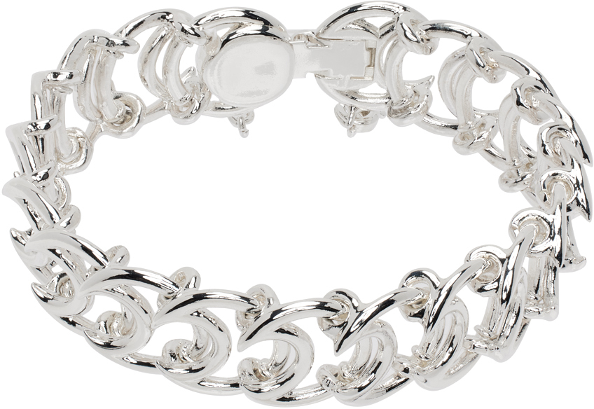 Silver Moon Chain Bracelet