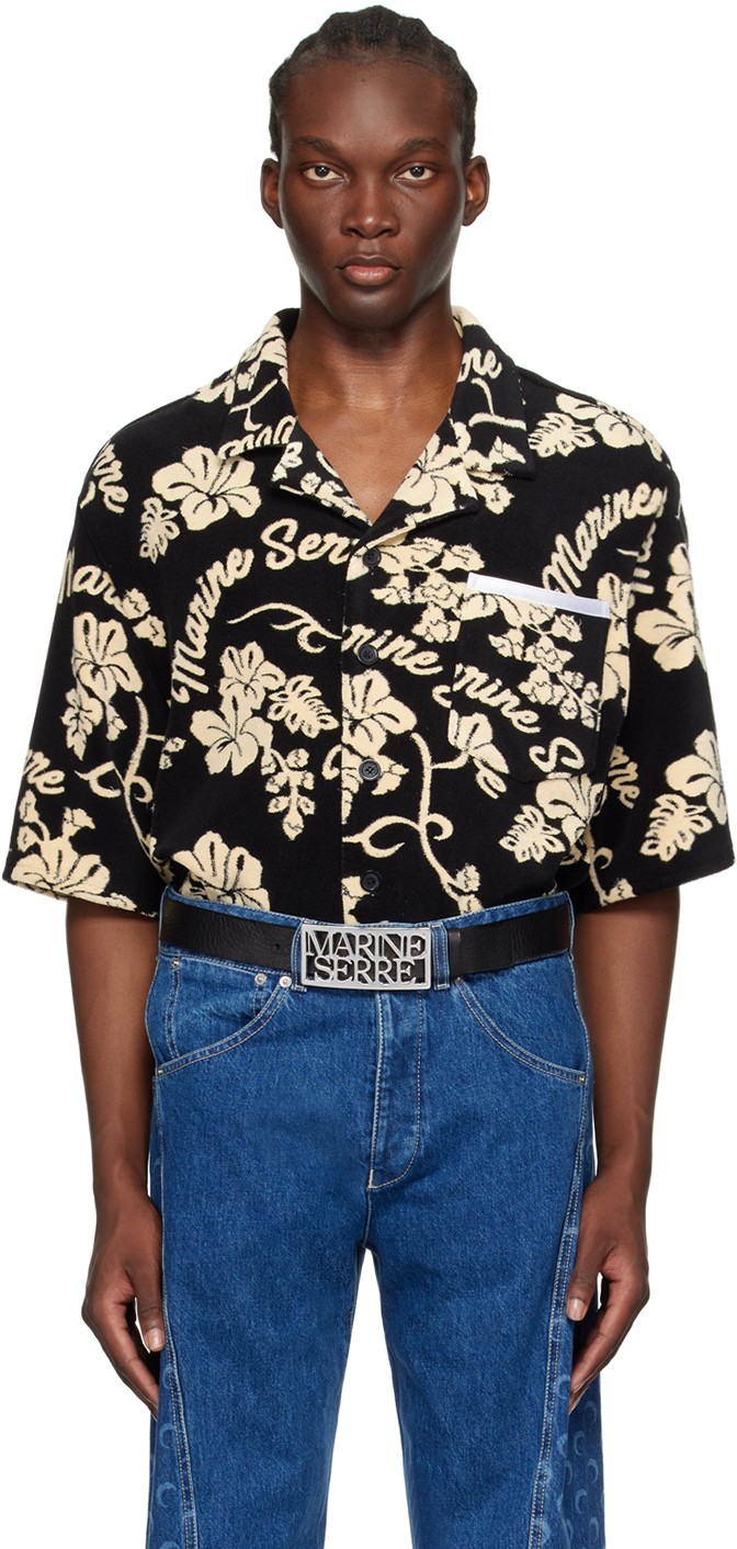 Black Jacquard Shirt
