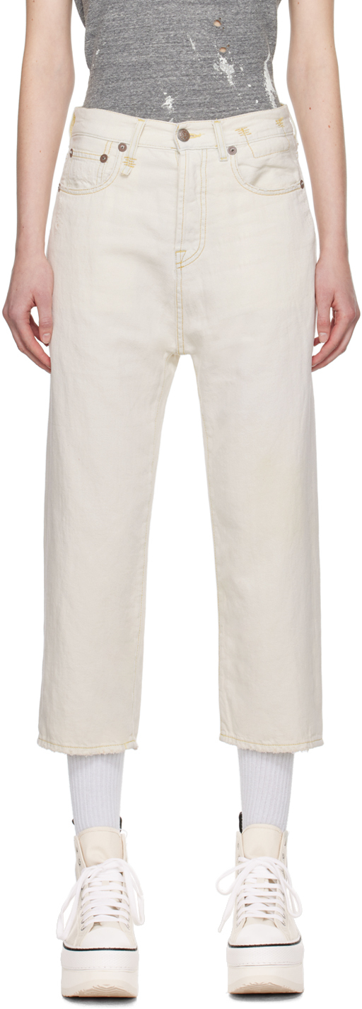 R13 cheap white jeans