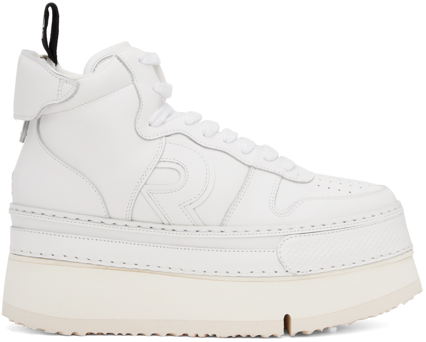 White Riot Leather Sneakers