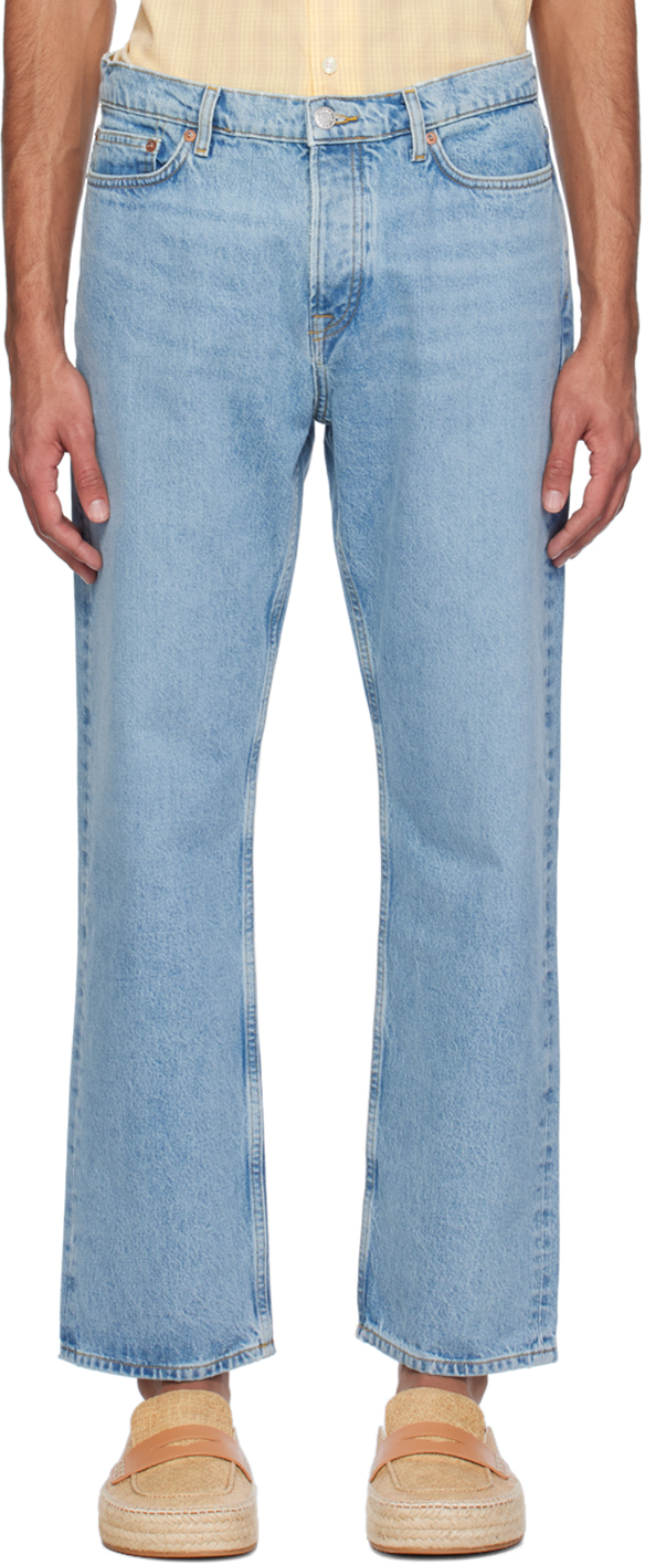 Blue Eddie Jeans by Samsøe Samsøe on Sale