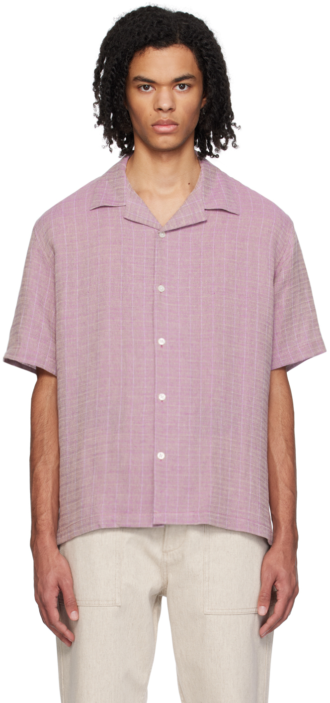 Shop Samsã¸e Samsã¸e Purple Saemerson Shirt In Orchid Haze Ch.