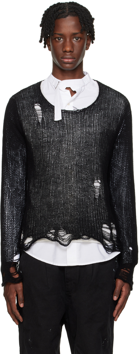 Black Double Layer Sweater