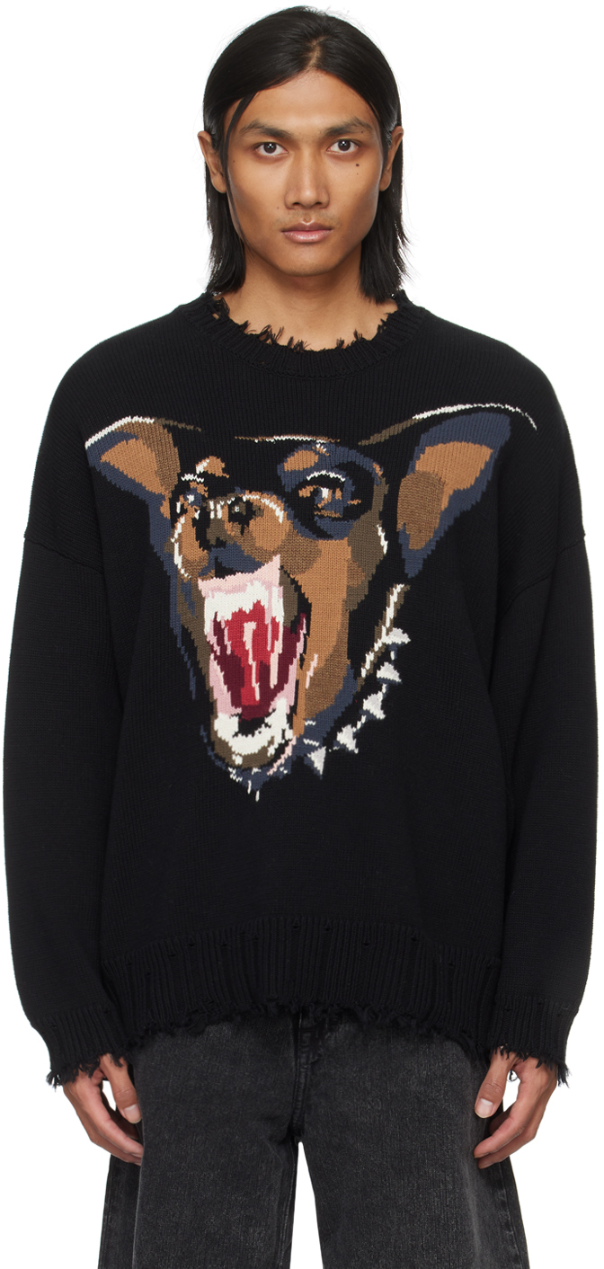 Black Angry Chihuahua Sweater