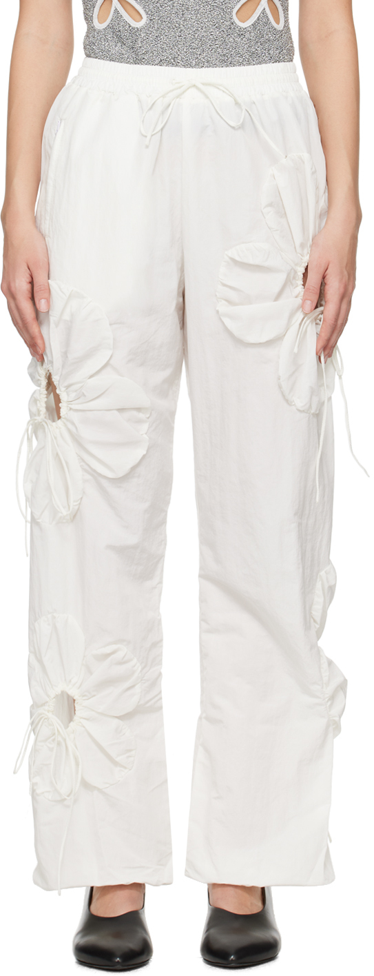 White Flower Lounge Pants
