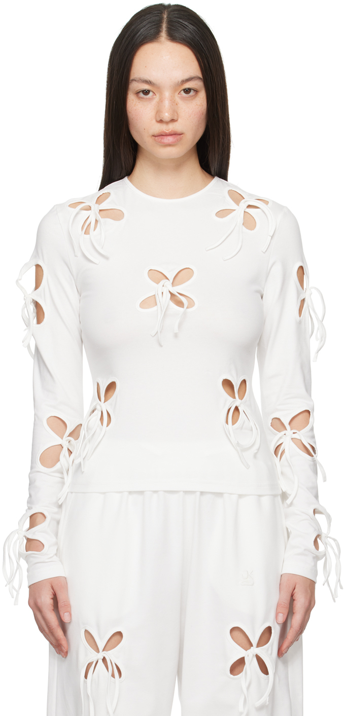 J. Kim White Petal T-shirt