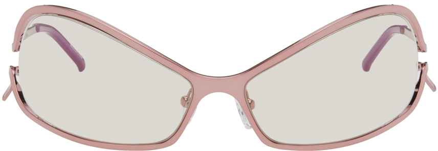 SSENSE Exclusive Pink Numa Sunglasses