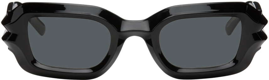 Shop A Better Feeling Black Bolu Sunglasses In Black + Black