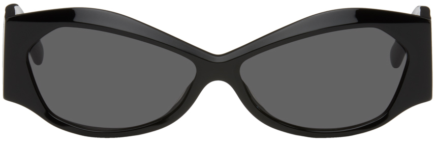 Shop A Better Feeling Black Alka Sunglasses In Black + Black