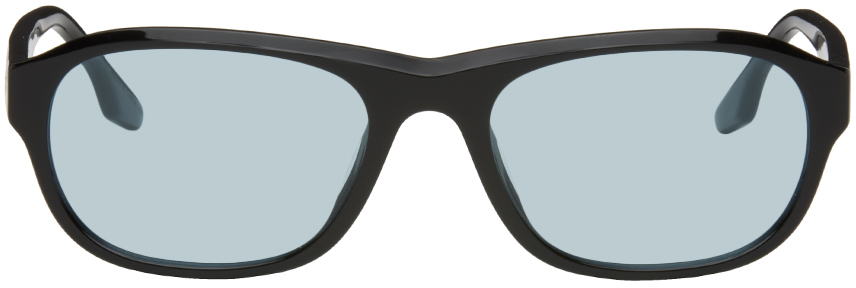 Shop A Better Feeling Black Sfz Sunglasses In Black + Blue