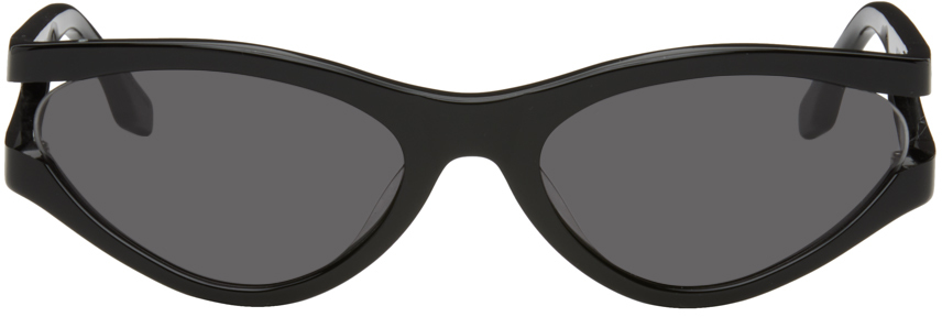 Shop A Better Feeling Black Junei Sunglasses In Black + Black