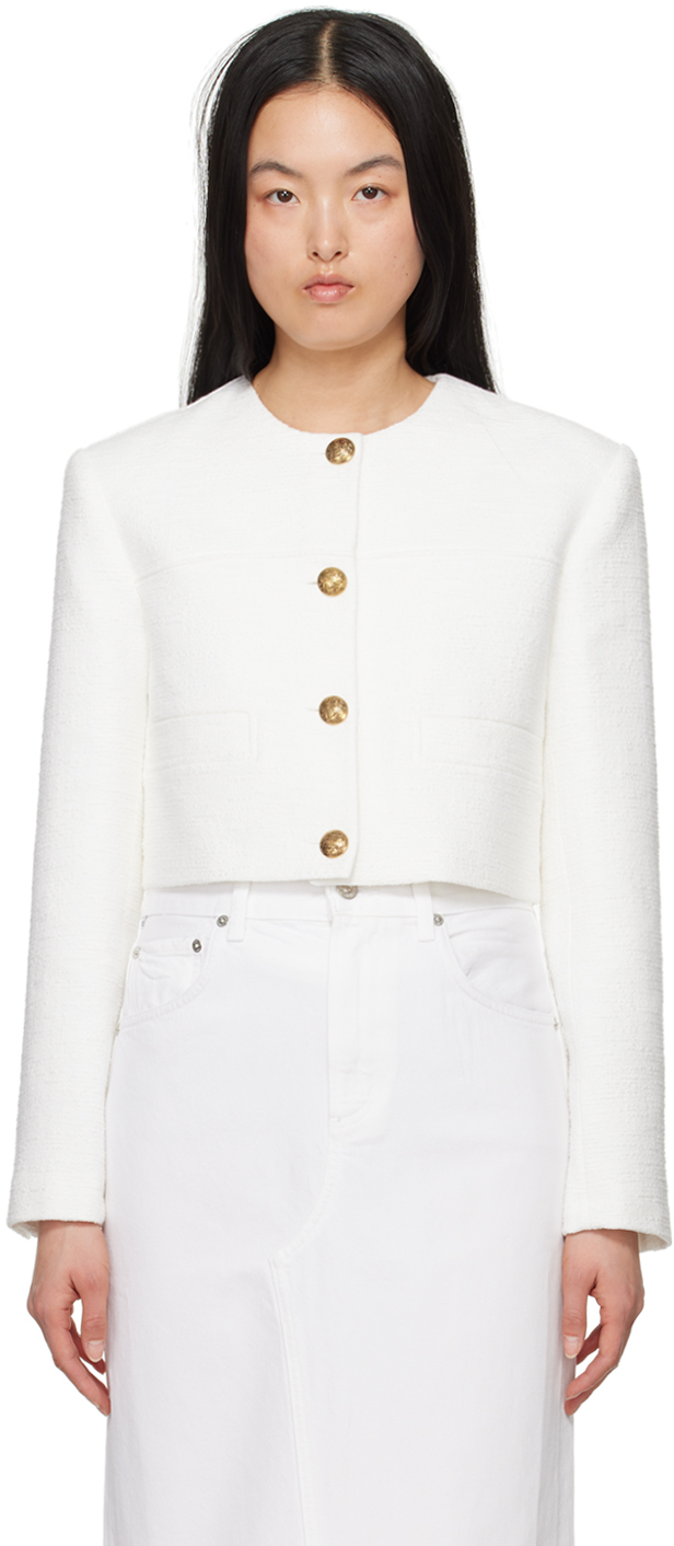 Shop Citizens Of Humanity White Pia Jacket In Naturaline