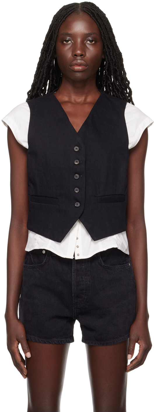 Citizens of Humanity 2024 Black Vest Top