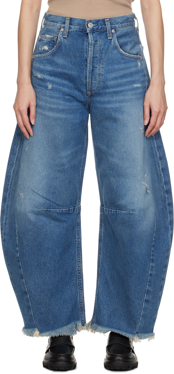 Citizens of Humanity: Indigo Horseshoe Jeans | SSENSE