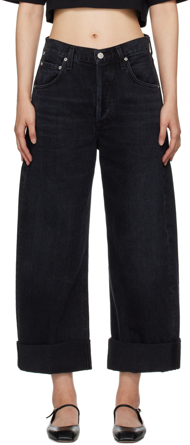 CITIZENS OF HUMANITY BLACK AYLA JEANS
