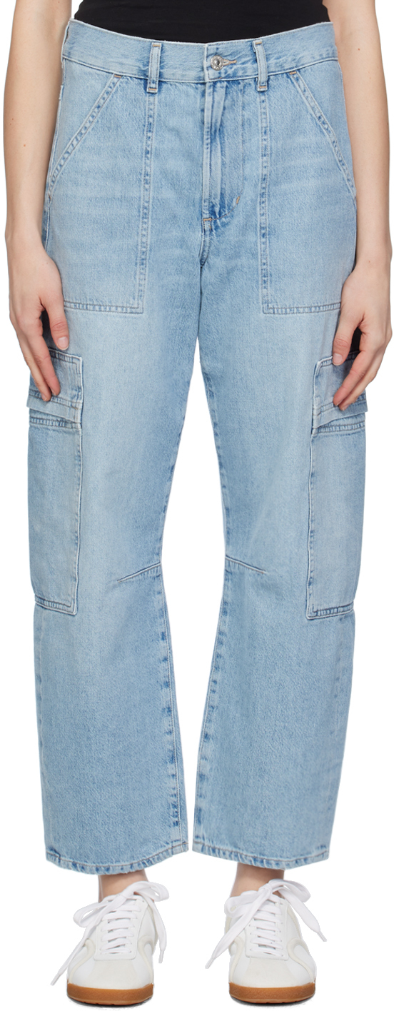 Citizens Of Humanity Blue Marcelle Jeans In Cloud Nine