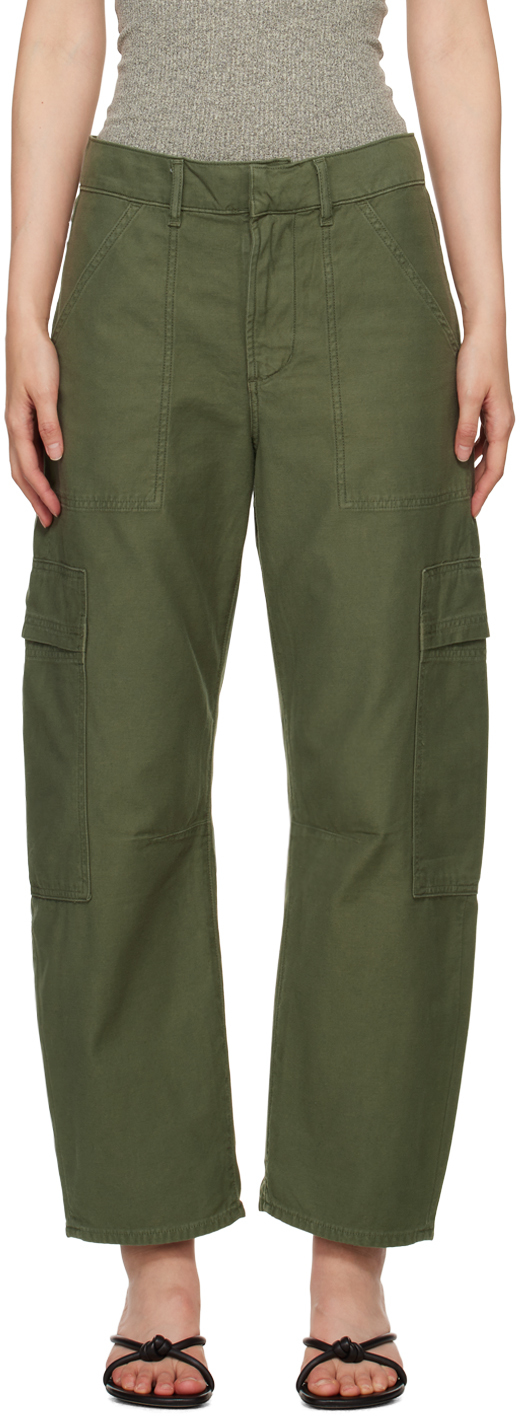 CITIZENS OF HUMANITY KHAKI MARCELLE TROUSERS