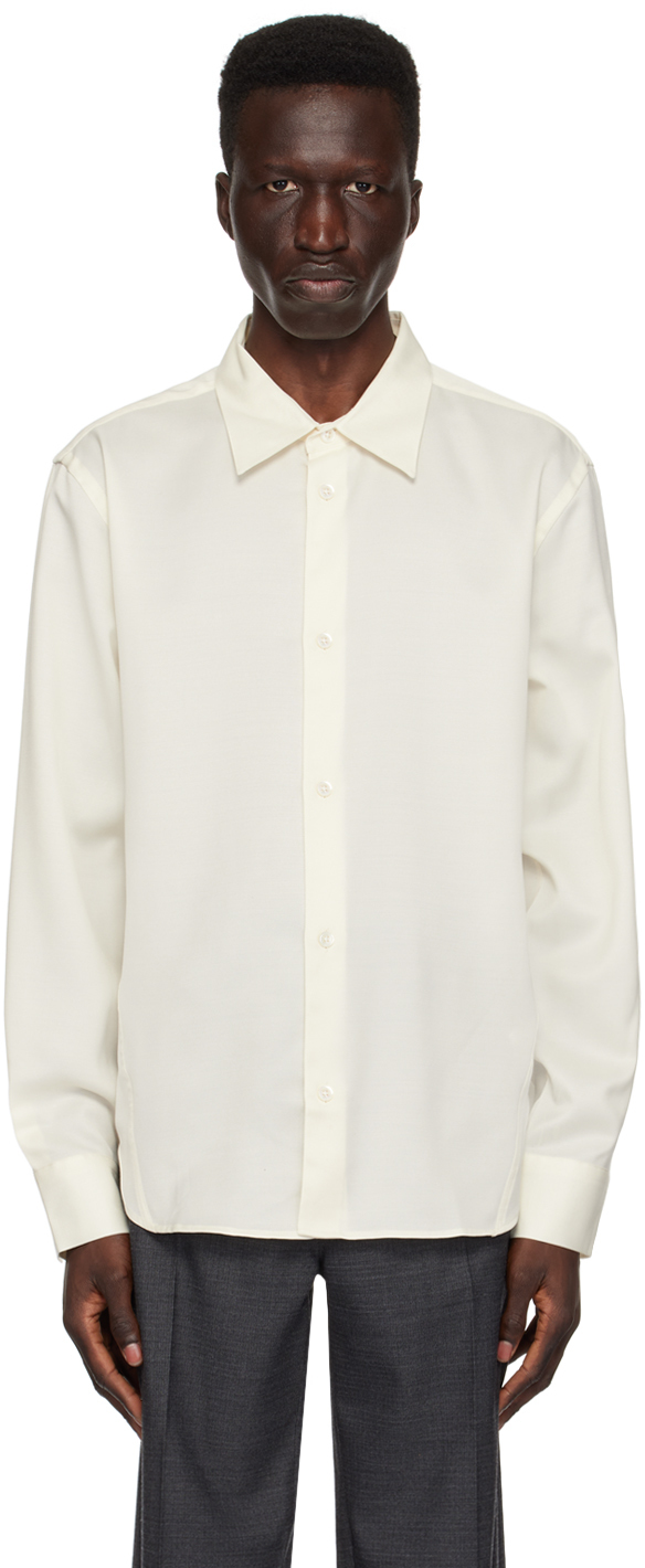 Shop Berner Kuhl Off-white Curve Shirt In 022 Cream