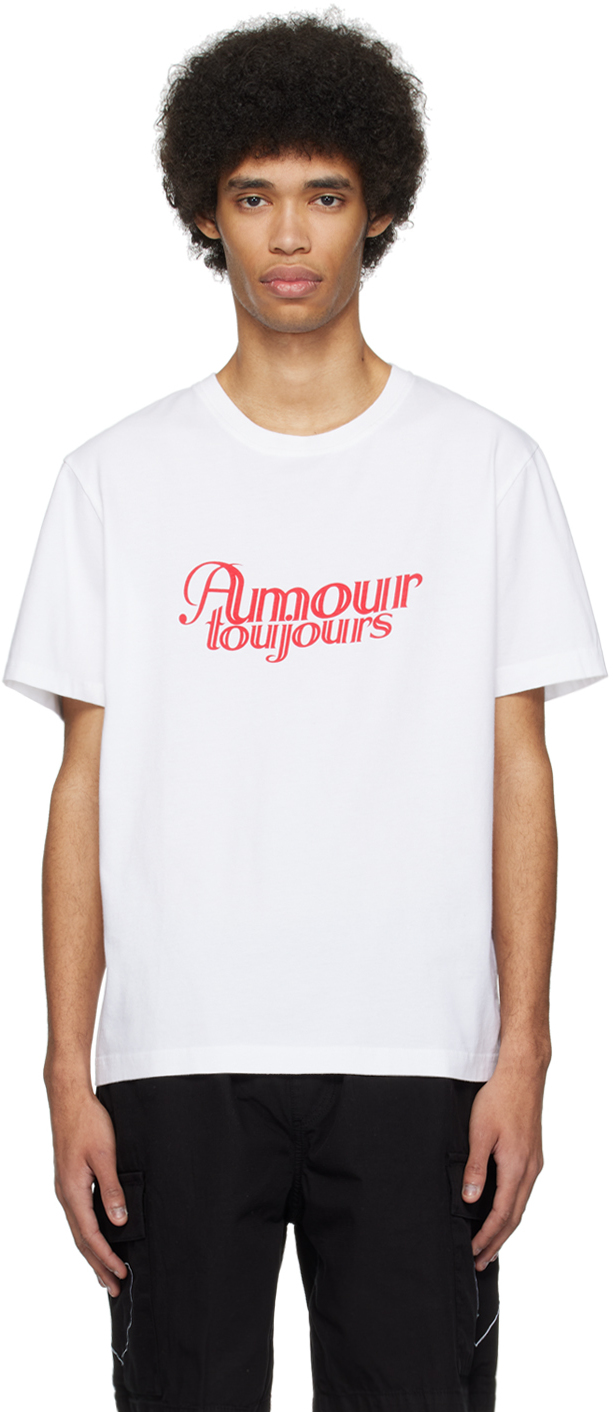 Shop Carne Bollente White 'amour Toujours' T-shirt