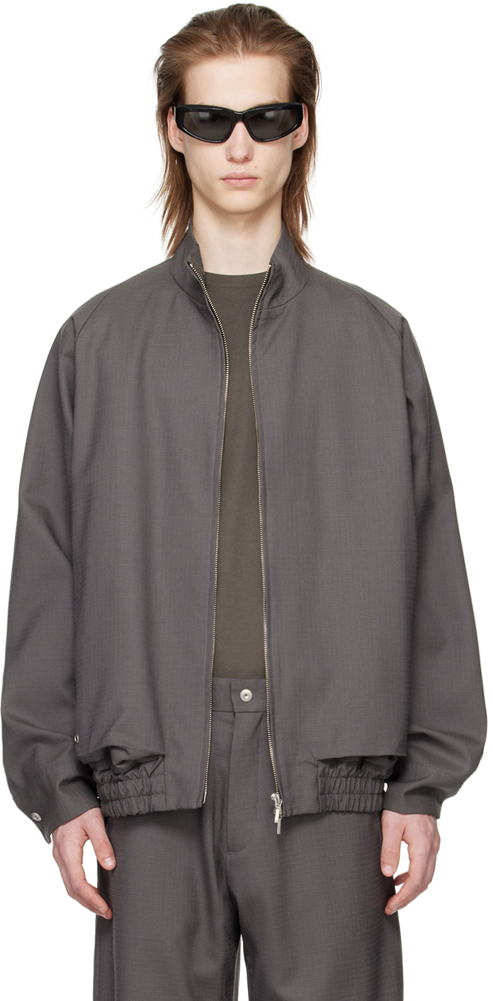 Gray Zip Jacket