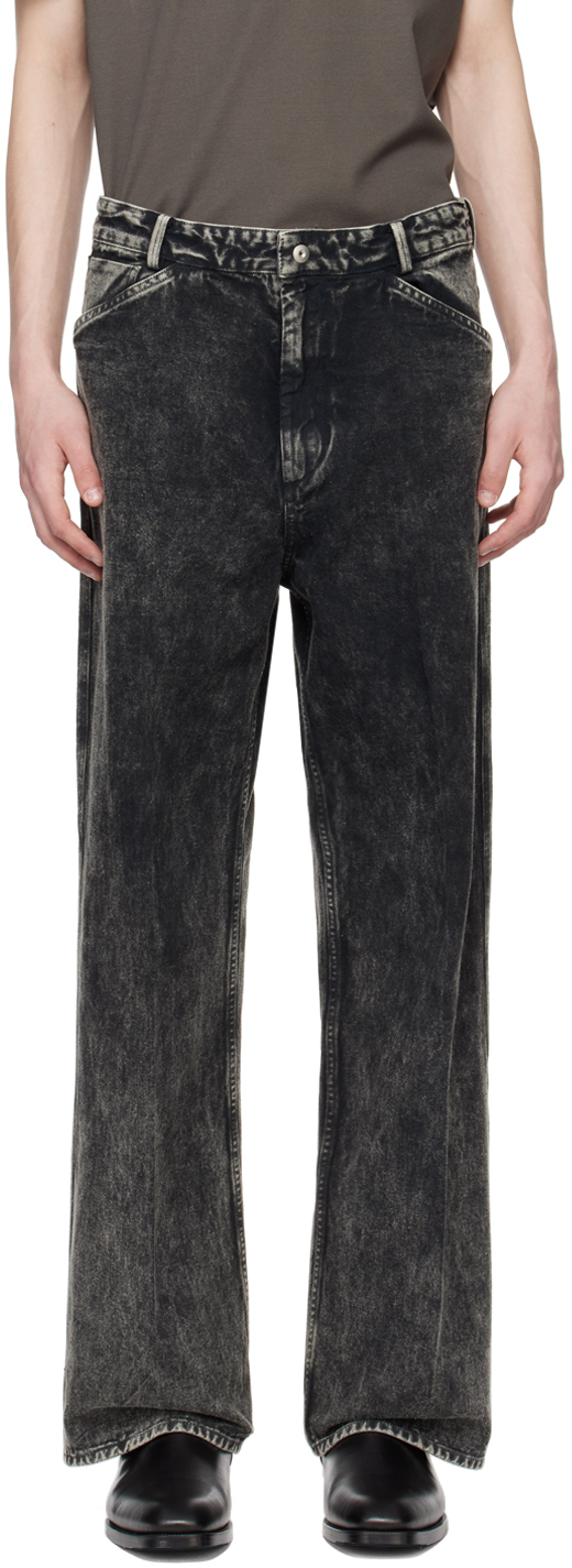 Gray Five-Pocket Jeans