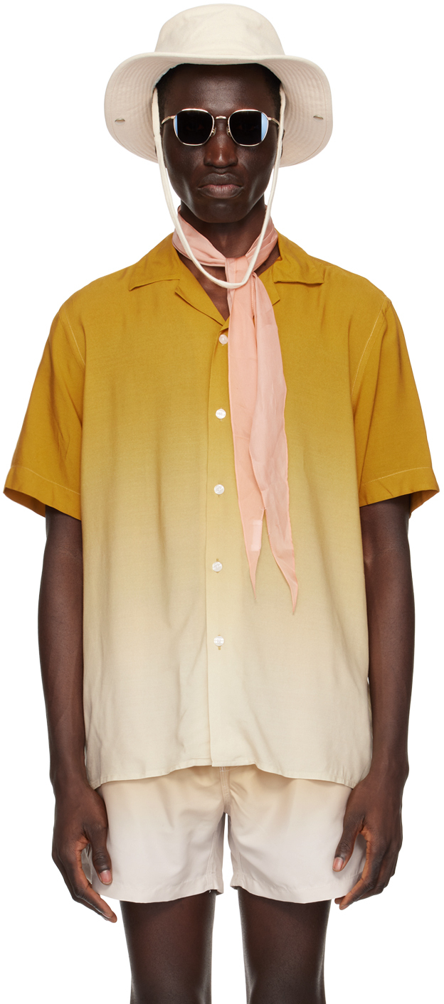 Shop Oas Orange Grade Shirt In Evening Grade