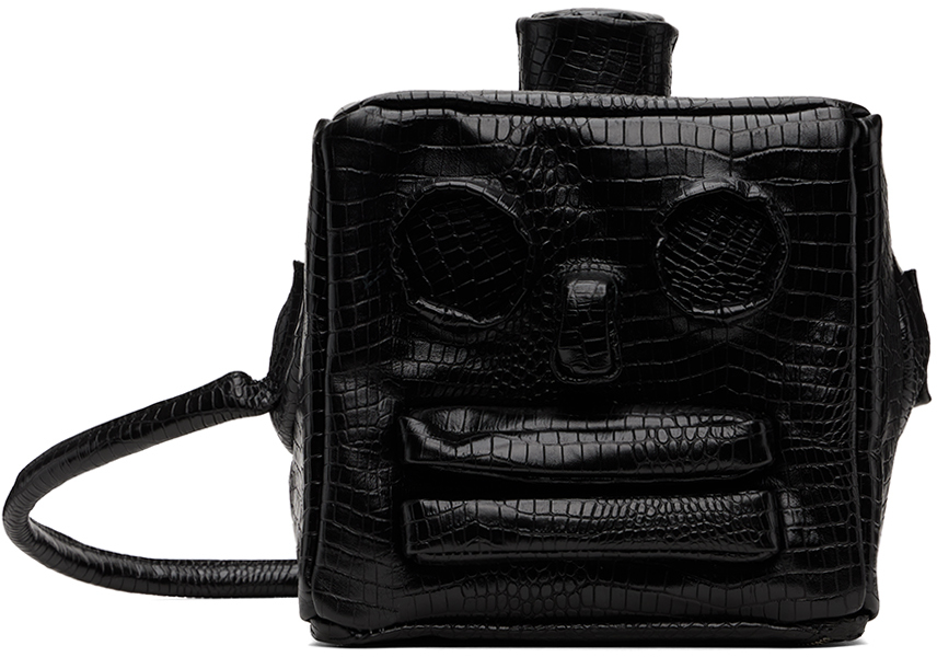 Black Small Robot Head Bag