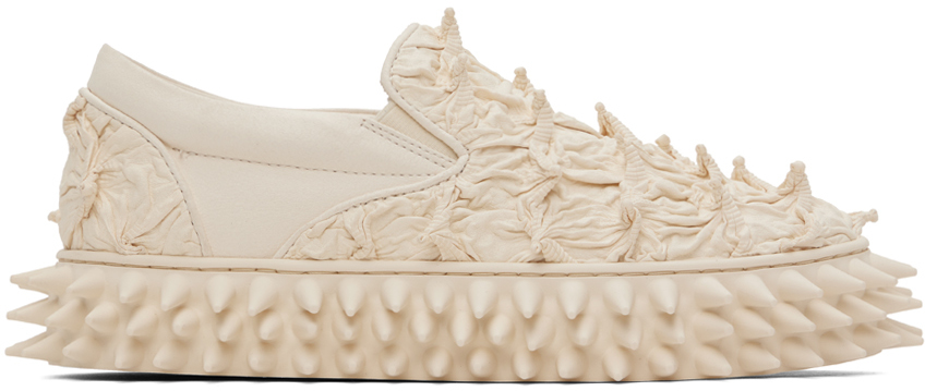 Shop Doublet White Porcupine Sneakers In Ivory