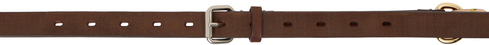 Shop Doublet Brown & Pink Leather Handle Belt