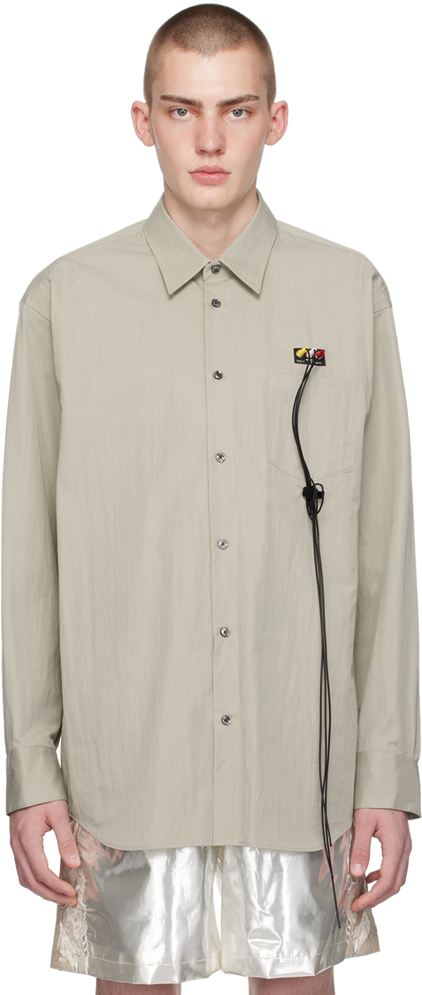 Taupe RCA Cable Shirt