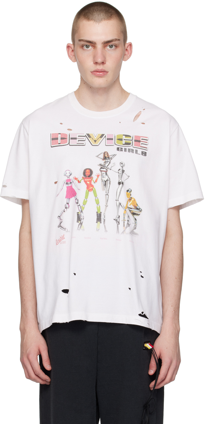 White PZ Today Edition 'Device Girls' T-Shirt