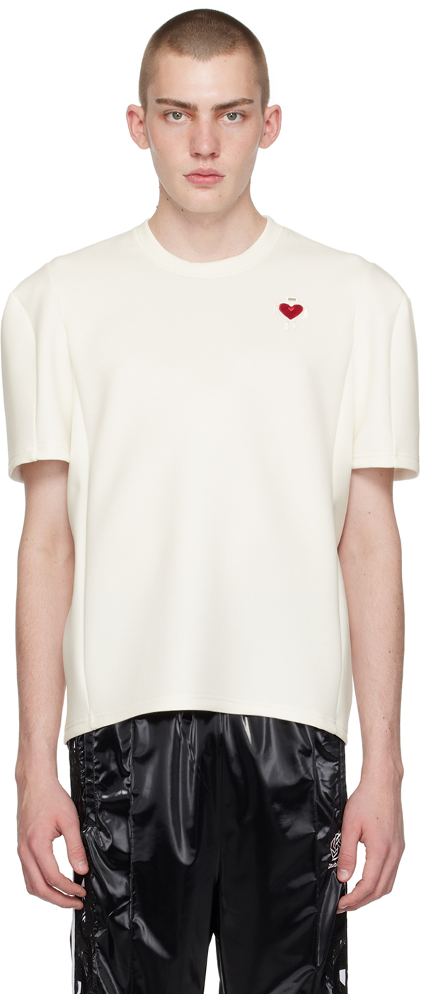 White Robot Shoulder T-Shirt