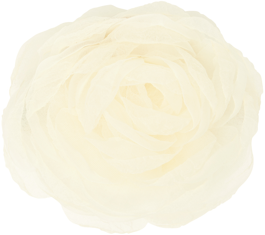 Caro Editions Off-white Rosie Hair Clip In Cream